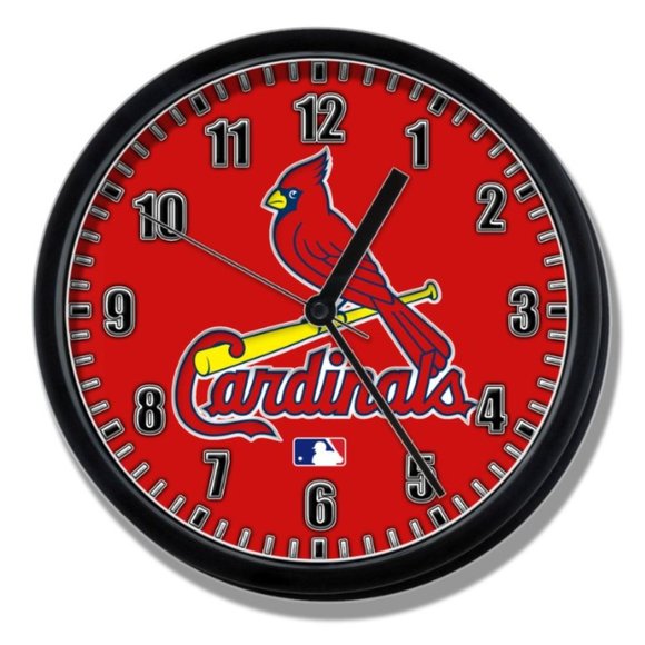 St. Louis Cardinals Baseball CLOCK NEW - Picture 1 of 4